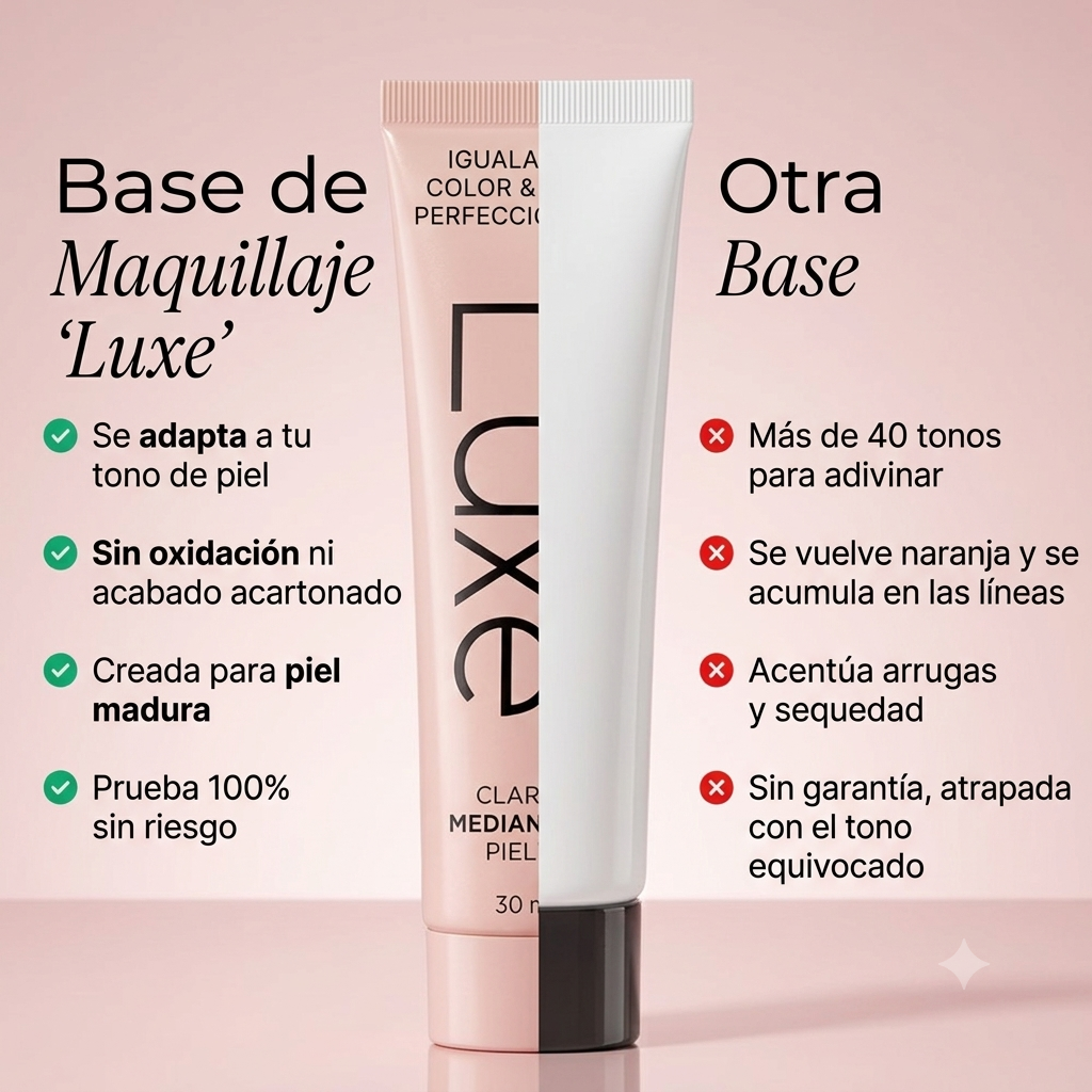 LUXEPIEL™ — Base de maquillaje que se adapta a tu tono