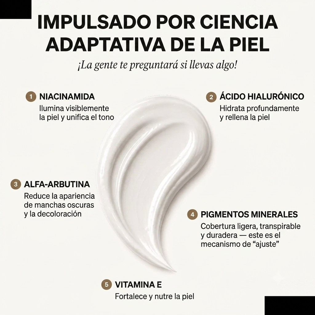 LUXEPIEL™ — Base de maquillaje que se adapta a tu tono