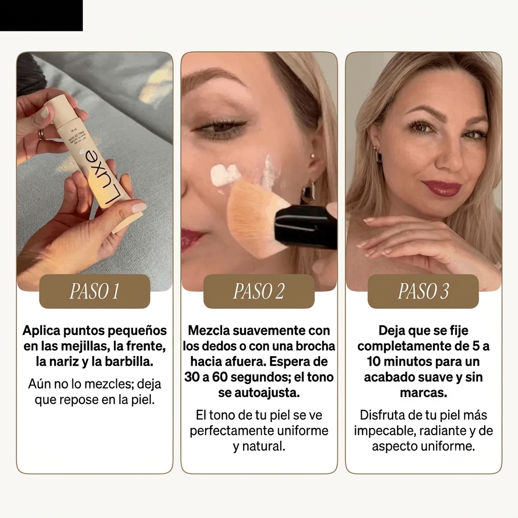 LUXEPIEL™ — Base de maquillaje que se adapta a tu tono
